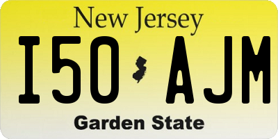 NJ license plate I50AJM