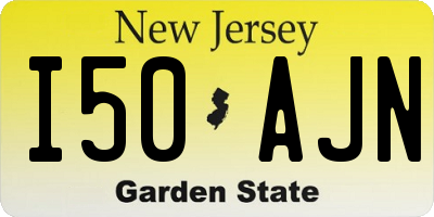 NJ license plate I50AJN