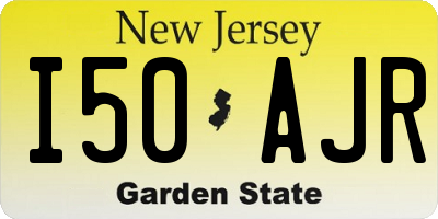 NJ license plate I50AJR