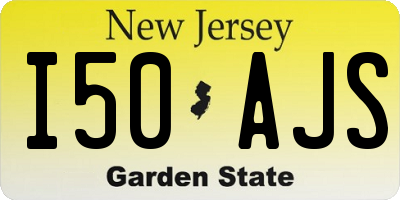 NJ license plate I50AJS