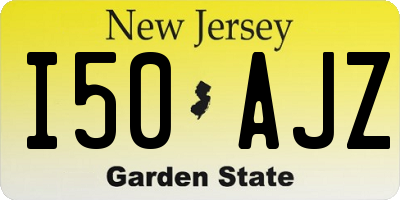NJ license plate I50AJZ