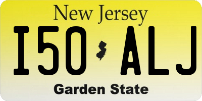 NJ license plate I50ALJ