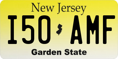 NJ license plate I50AMF