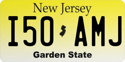 NJ license plate I50AMJ