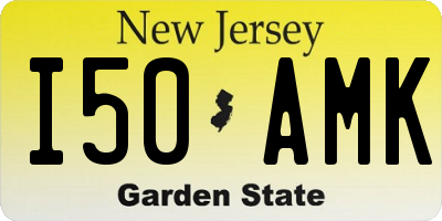 NJ license plate I50AMK