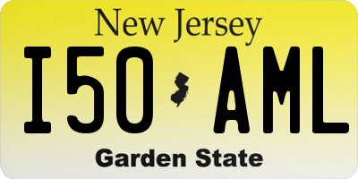 NJ license plate I50AML