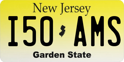 NJ license plate I50AMS