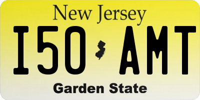 NJ license plate I50AMT