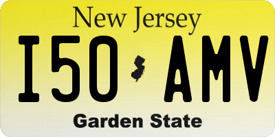 NJ license plate I50AMV