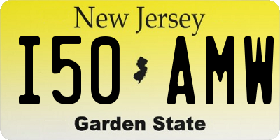 NJ license plate I50AMW