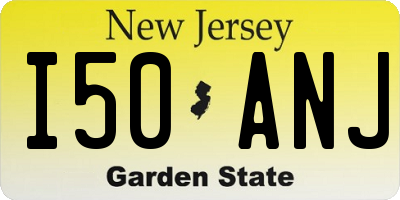 NJ license plate I50ANJ