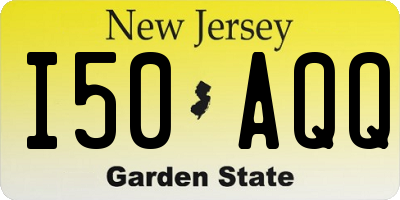 NJ license plate I50AQQ