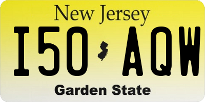 NJ license plate I50AQW
