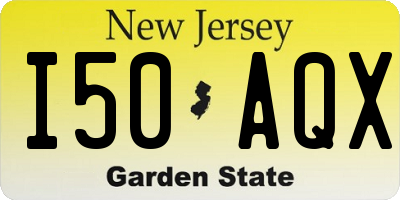NJ license plate I50AQX