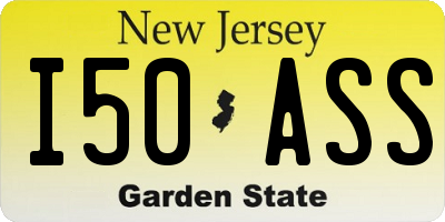 NJ license plate I50ASS
