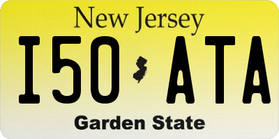 NJ license plate I50ATA