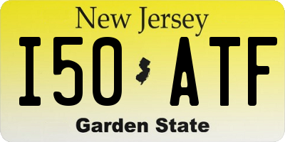NJ license plate I50ATF