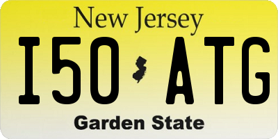 NJ license plate I50ATG