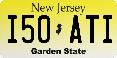 NJ license plate I50ATI