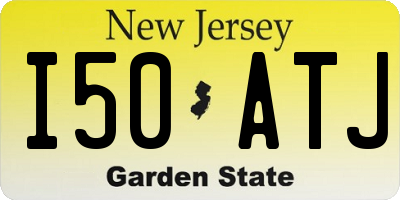 NJ license plate I50ATJ