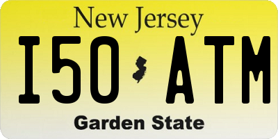 NJ license plate I50ATM