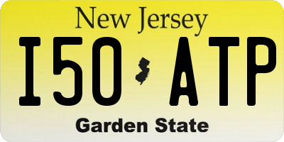 NJ license plate I50ATP