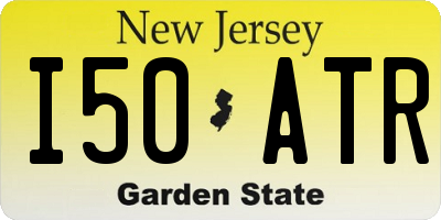 NJ license plate I50ATR