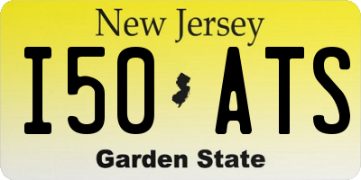 NJ license plate I50ATS