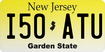 NJ license plate I50ATU