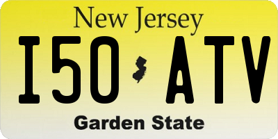 NJ license plate I50ATV