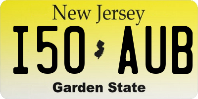 NJ license plate I50AUB