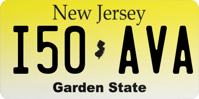 NJ license plate I50AVA