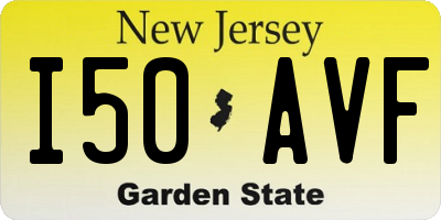 NJ license plate I50AVF
