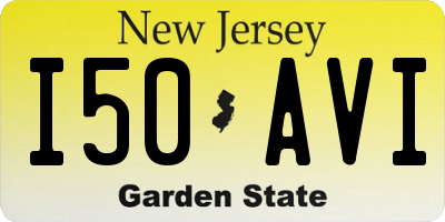 NJ license plate I50AVI