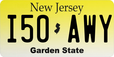 NJ license plate I50AWY
