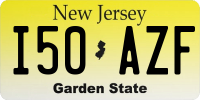 NJ license plate I50AZF