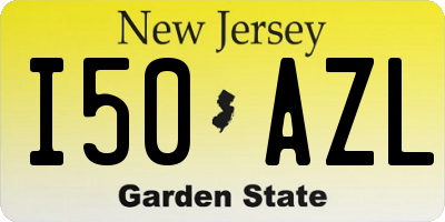 NJ license plate I50AZL