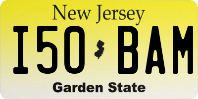 NJ license plate I50BAM