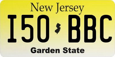NJ license plate I50BBC