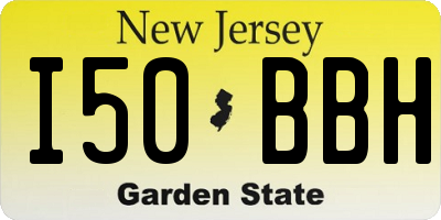 NJ license plate I50BBH