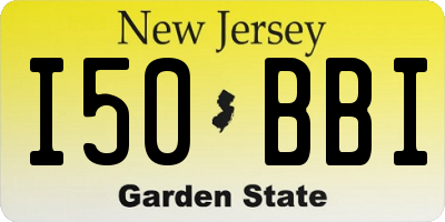 NJ license plate I50BBI