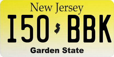 NJ license plate I50BBK