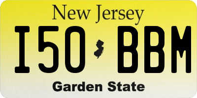 NJ license plate I50BBM