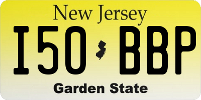 NJ license plate I50BBP