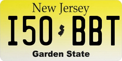 NJ license plate I50BBT