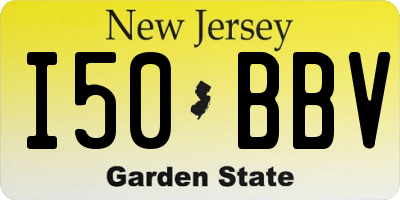 NJ license plate I50BBV