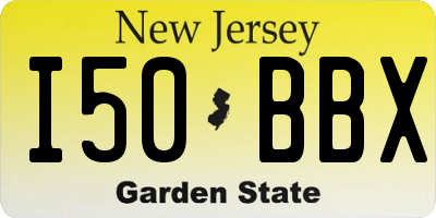 NJ license plate I50BBX
