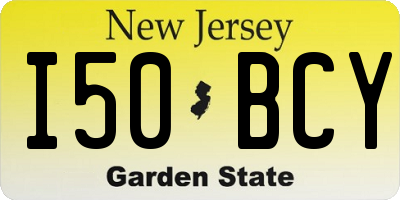 NJ license plate I50BCY