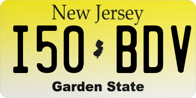 NJ license plate I50BDV