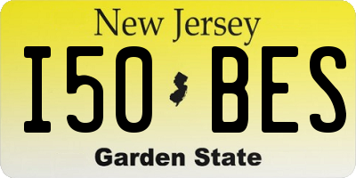 NJ license plate I50BES